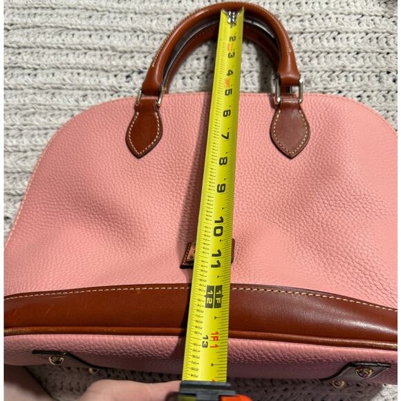 Dooney & Bourke Zip Zip Satchel Pebble Grain Leather Purse Pink MSRP $308 - Picture 2 of 16